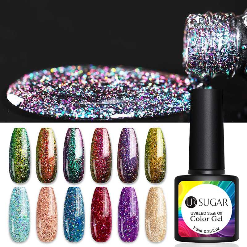 

UR SUGAR Phantom Chameleon Gel Nail Polish Hybrid Varnishes Set Manicures Decoration Base Top For Nails UV LED Lamp Art Lacquers, White