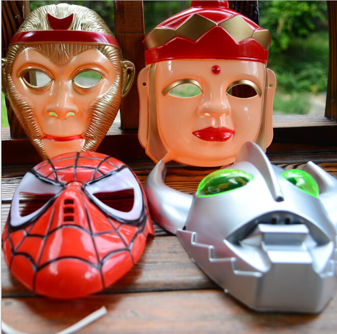 

2020 Halloween Ghost Festival Cartoon Anime Plastic Child Mask Masquerade Party Performance Props Creative Toys