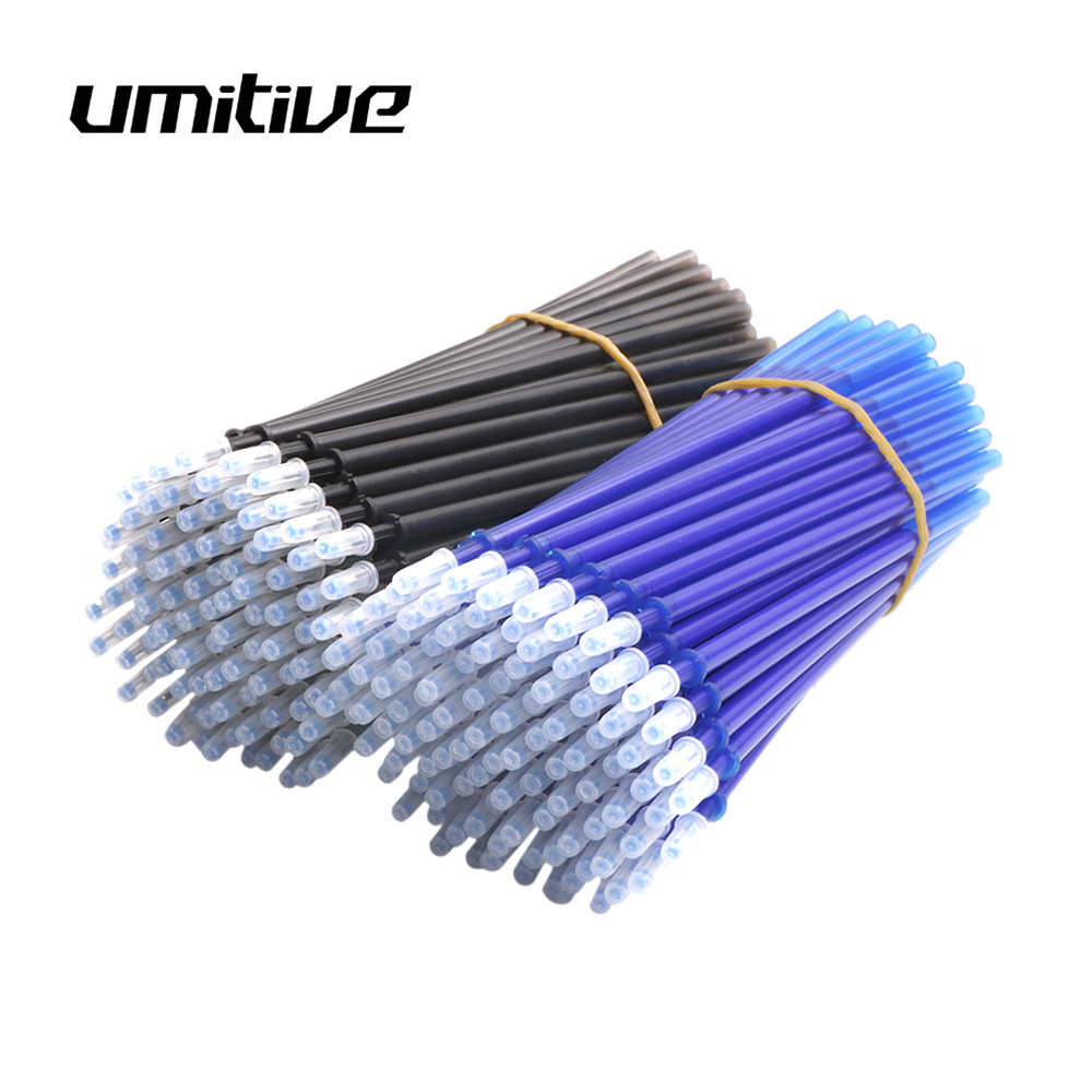 

Umitive 30Pcs/set Erasable Refill Gel Pen 0.5mm Blue Black Ink School Stationery Office Writing Tool