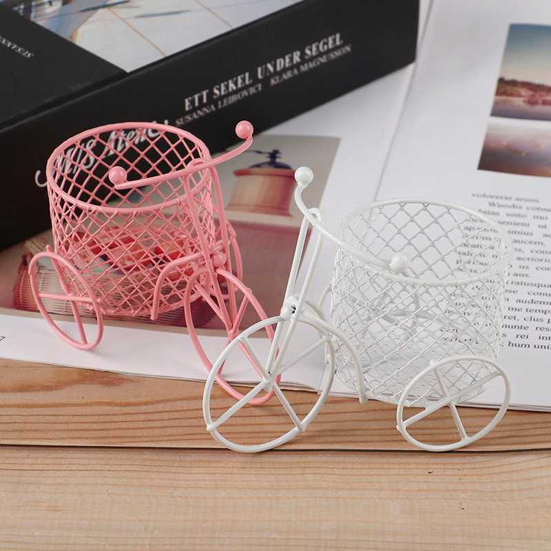 

Cute Iron Tricycle Art Decoration Wedding Sugar Jewelry Container Storage Holder