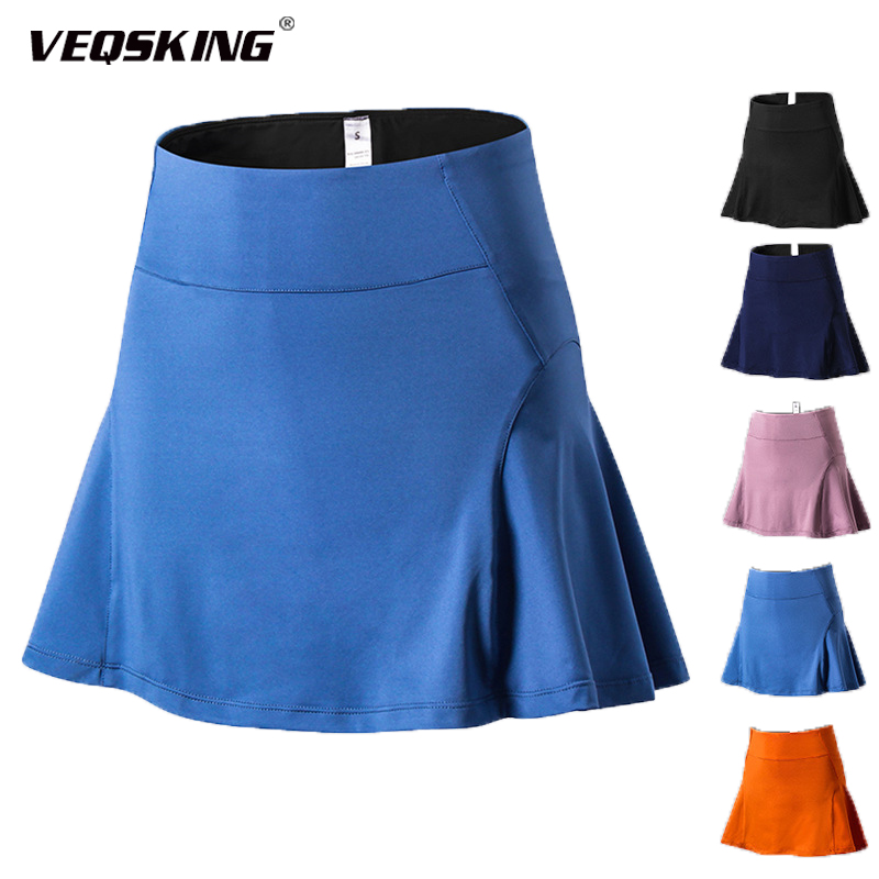 

Women Sportswear Yoga Fitness Gym Running Shorts, Female Running Quick-Drying Tennis Skirt, Jogging Workout Sport Skirt, Orange