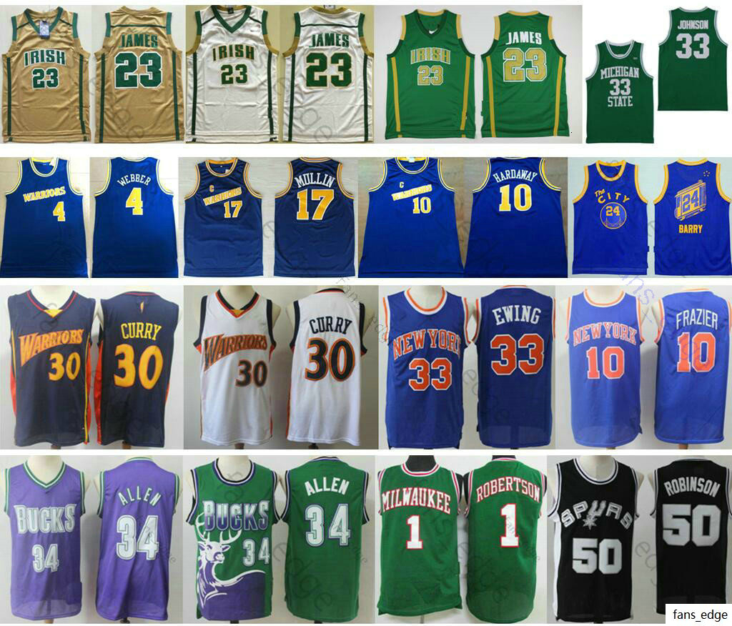 

Mens Retro Tim Hardaway Jersey Chris Mullin Rick Barry Chris Webber Johnson Patrick Ewing Walt Frazier Stitched Jerseys, Black;red