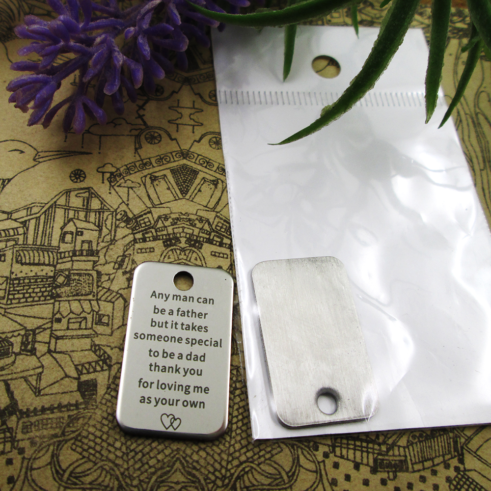 

40pcs--"Any man can be a father"stainless steel charms more style for choosing DIY Charms pendants for necklace