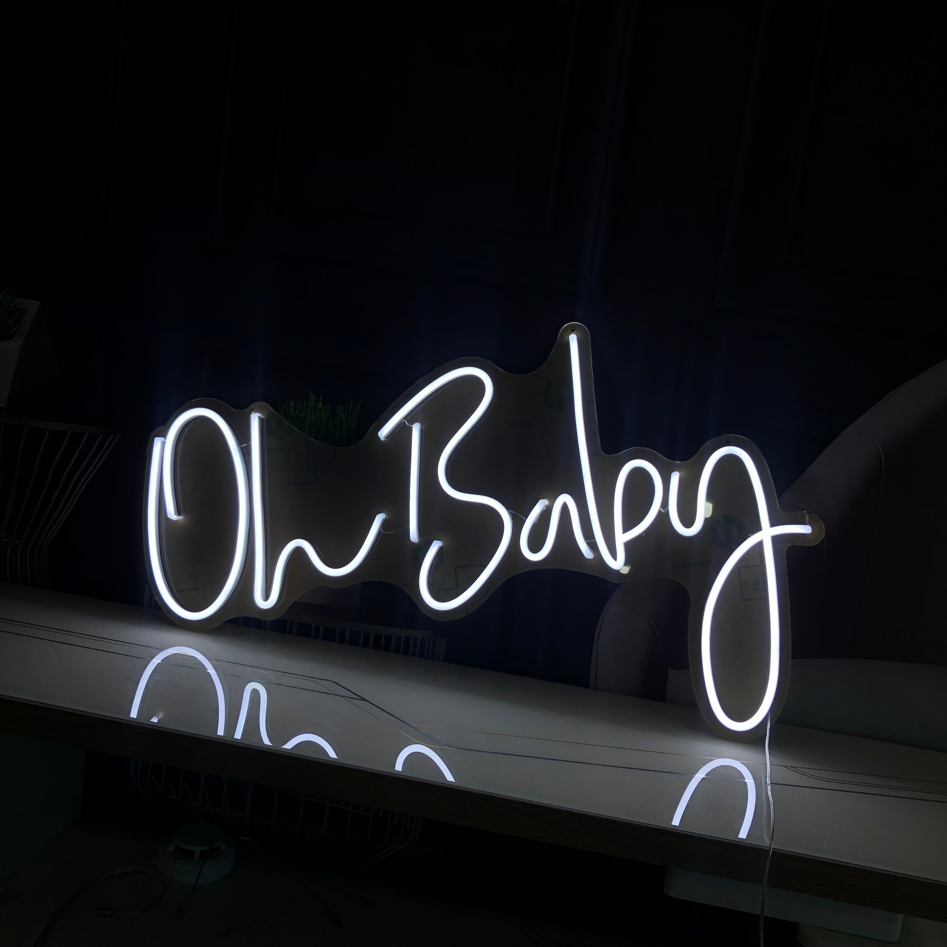 baby girl neon sign