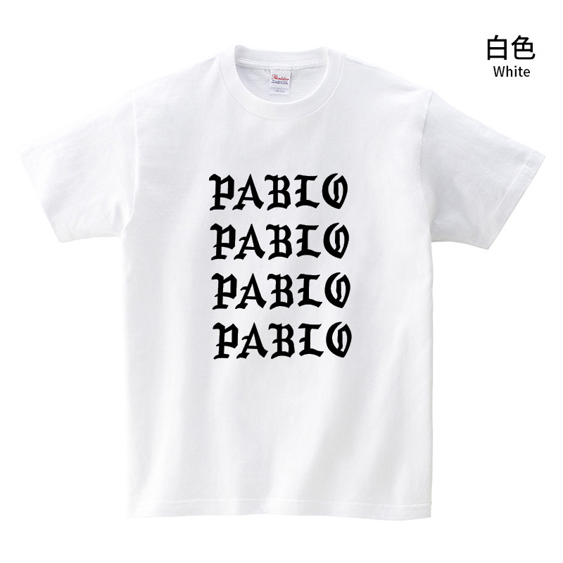 

Summer new simple letter printing men and women round neck cotton loose short sleeve European and American street trend T-shirt, White