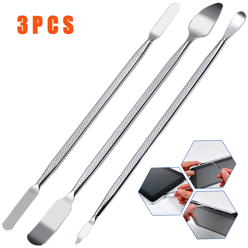 

3pcs Mobile Phone Repair Opening Hand Tool Set Disassemble Crowbar Metal Steel Pry Phone Hand Tool Universal pry repair