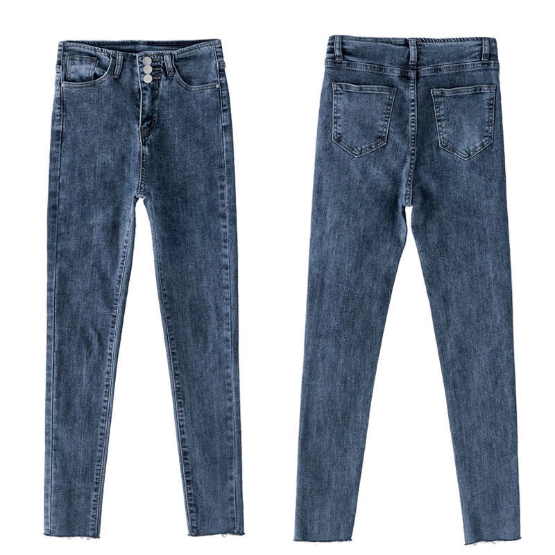 

2020 Fashion New Leggings hot sell Women Printed Elastic High Waist Imitation Feet Pants Bottom Jeans Slim fit Fashion Sexy