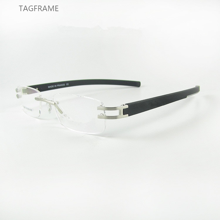 

Wholesale-Women and Men Optical Frames Rimless Eye Glasses Oculos De Grau Spectacle Frame TH3356 Glasses With Tags