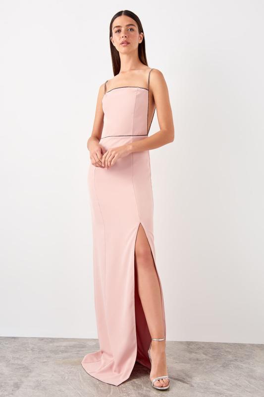 

Trendyol Accessory Detailed Evening Dress TPRSS19AE0034, Blue