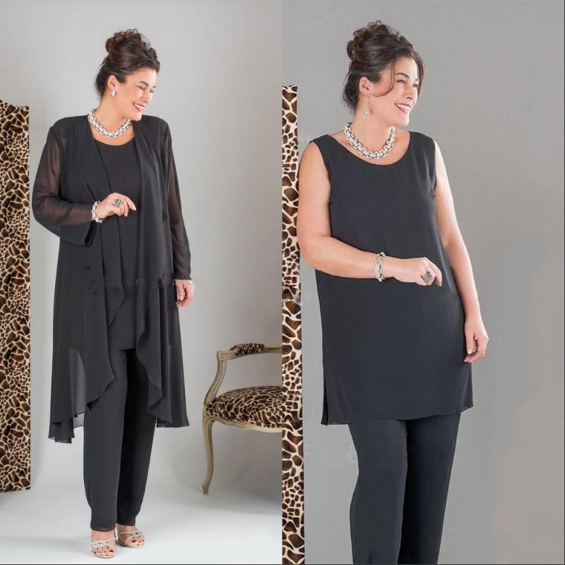 ladies chiffon pants suits for weddings