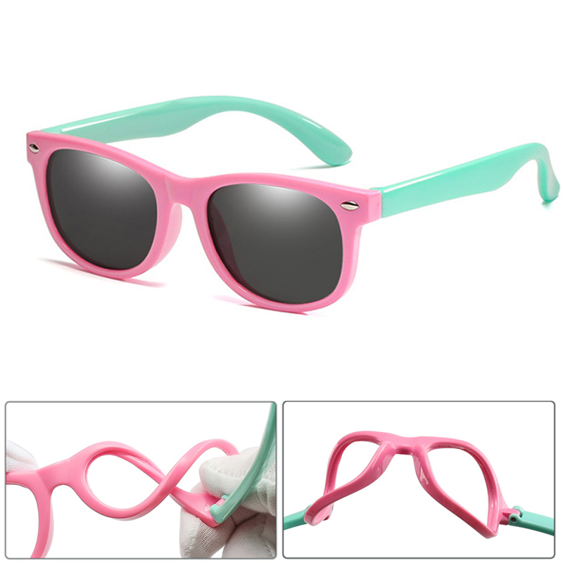 Kids and Teens Round TR 90 Graphic Design Polarized Sunglasses