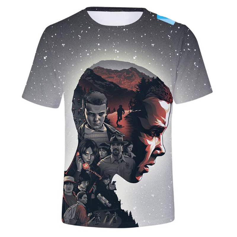 

Stranger Things 3 3D T Shirt Men Women Hip Pop Streetwear Casual Short Sleeve Cool Tshirt Funny Tees Tops Instagram Clothing, 001