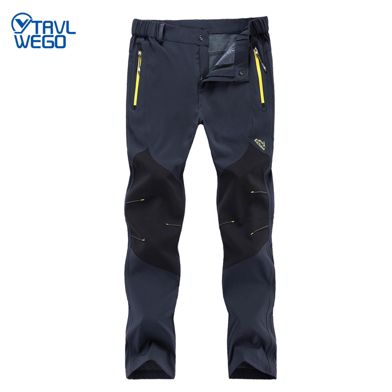 

TRVLWEGO Women Man Summer Quick Dry Hiking Pants Outdoor Waterproof Female Thin Pants Climbing Camping Trousers -5XL, Men black