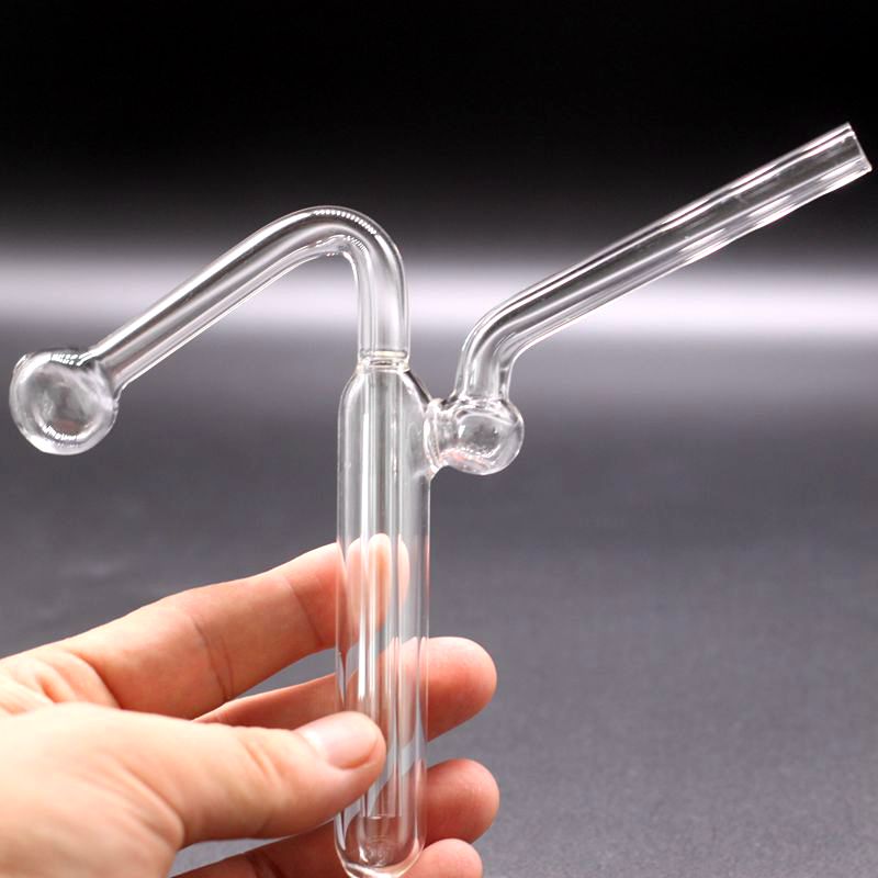 

Mini Pyrex Glass Oil Burner Pipe Clear Glass Oil Burner clear Great Tube Glass Pipe Oil Nail Pipe For Smoking IN STOCK