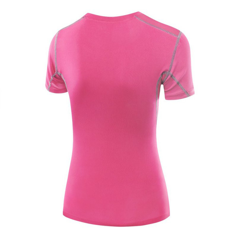 

Women Sport training Short Shirts yoga clothes Running Fitness Workout T-shirt Fitness quick-drying Female Sports Tops