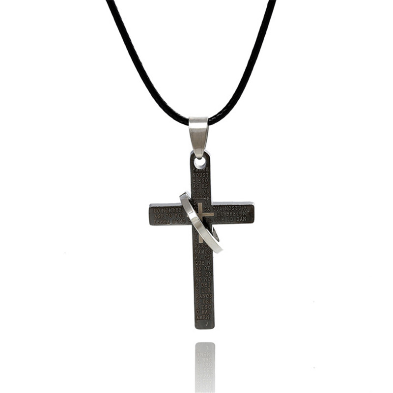 

Pendant Necklaces Simple Fashion Cross Chain Necklace For Women Men Ladies Gold Jewelry Crucifix Christian Ornament Gifts