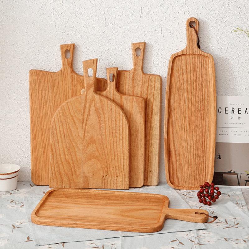 

Squre Kitchen Chopping Block Wood Home Cutting Board Cake Sushi Plate Serving Trays Bread Dish Fruit Plate Sushi Tray Steak Tray DBC VT1611