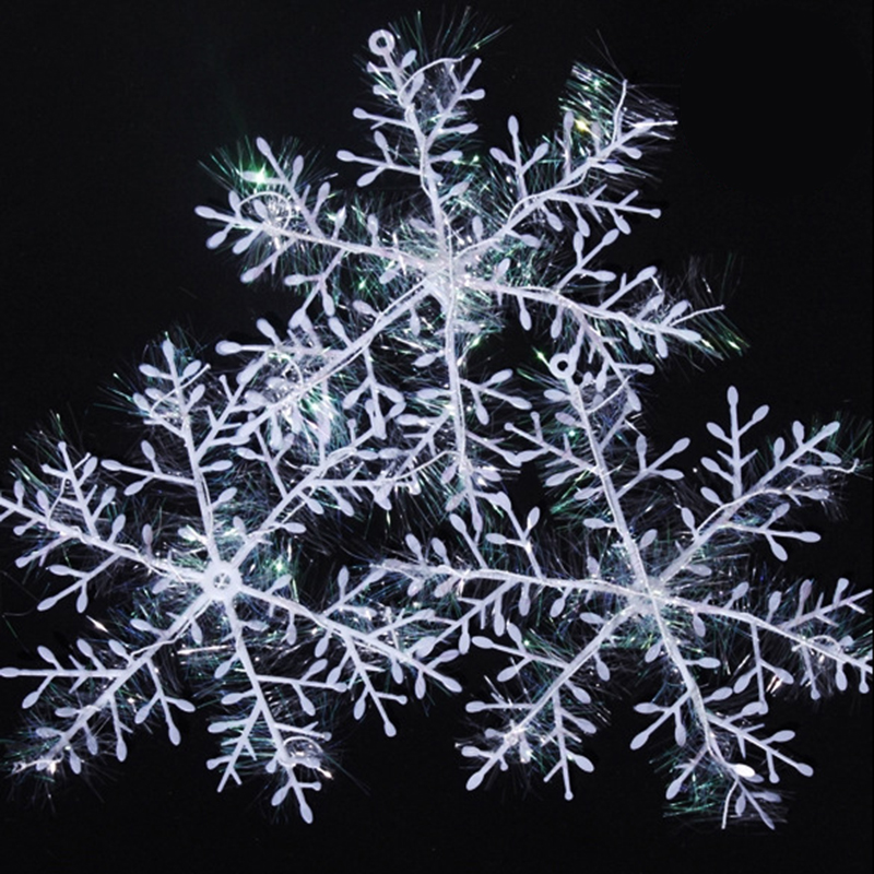 

New 30Pcs Christmas Snow flakes White Snowflake Party Supplies Christmas Tree Decortion Festival Party Home Decoration Wholesale