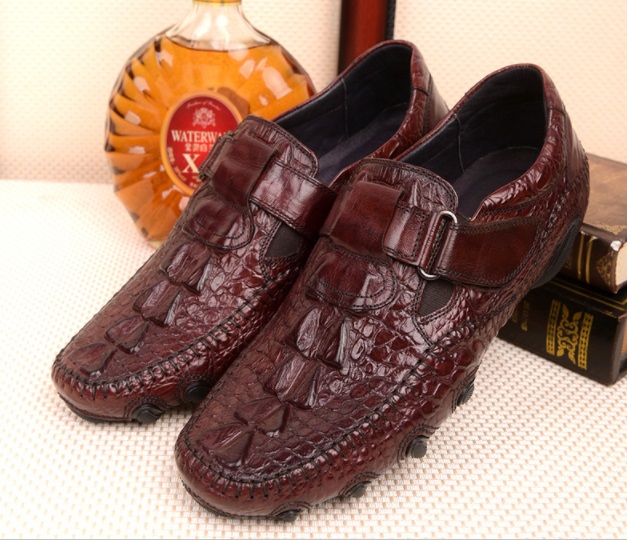 

toe round NEW Men handmade casual leather shoes fashion slip-on falt oxford for men Genuine leather party office shoes, As pic 1