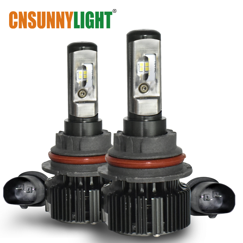 

CNSUNNYLIGHT 9004 LED Car Headlight Kit 6000K 8000Lm Bulbs Turbo CSP Hi/Lo Beam Auto Front Light W/ Fan Car-Styling Accessories