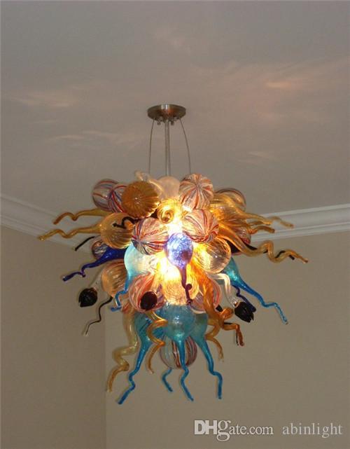 

European Style Murano Glass Ceiling Chandeliers CE/UL Certificate Home Decoration LED Pendant Lamps