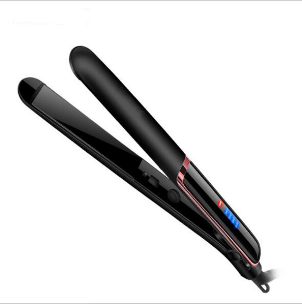 electric brush fast hair straightener led silver 2 in 1 hair multistyler curling auto massager tools ceramic straightening-image-409459508