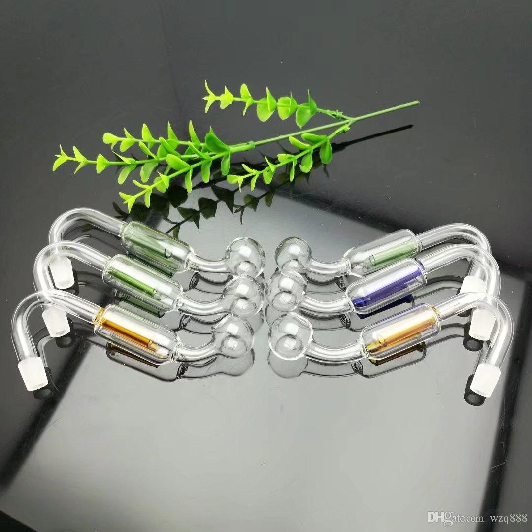 

Double filtering pot Wholesale Glass bongs Oil Burner Glass Water Pipes Oil Rigs Smoking Free