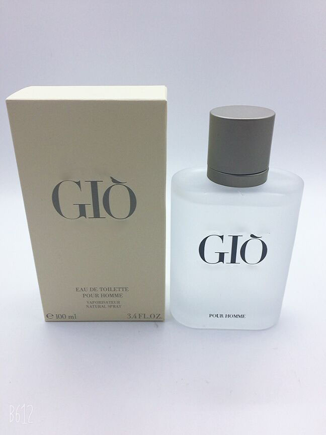 

Famous Perfume Fragrance for Man GIO Pour Homme Men Eau De Toilette Parfum Spray 100ML 3.4fl.oz Fast Ship
