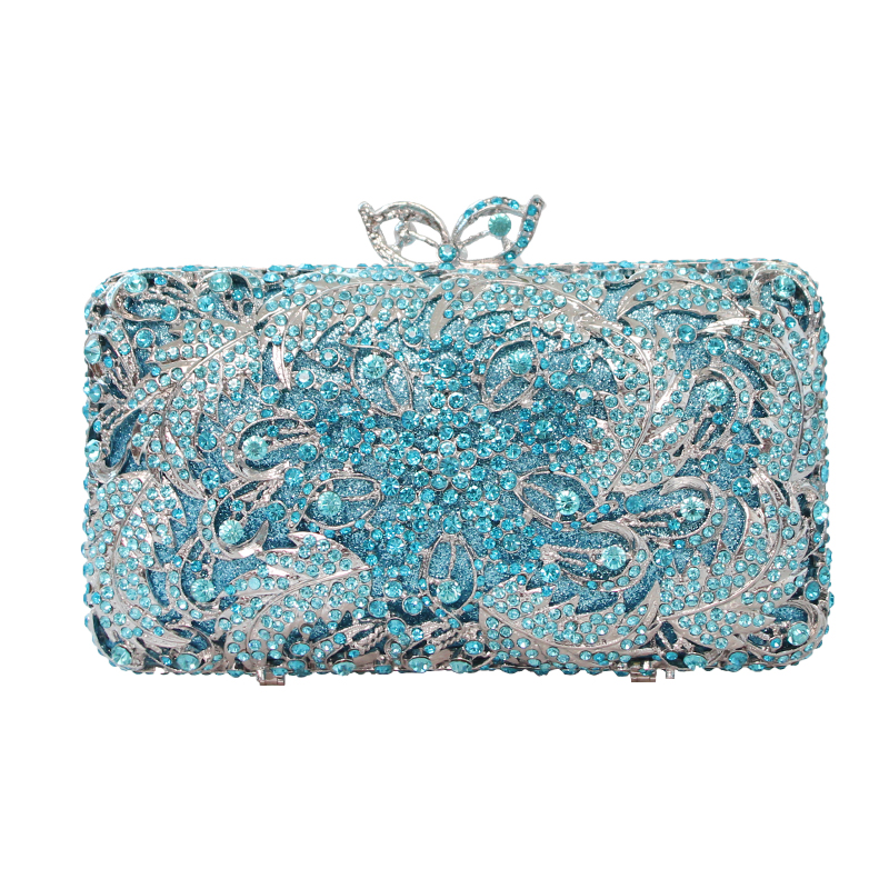 

women Evening diamond clutch bag female crystal handbag lady banquet one shoulder chain bags for party rhinestone bridal purse, Color same as pictur