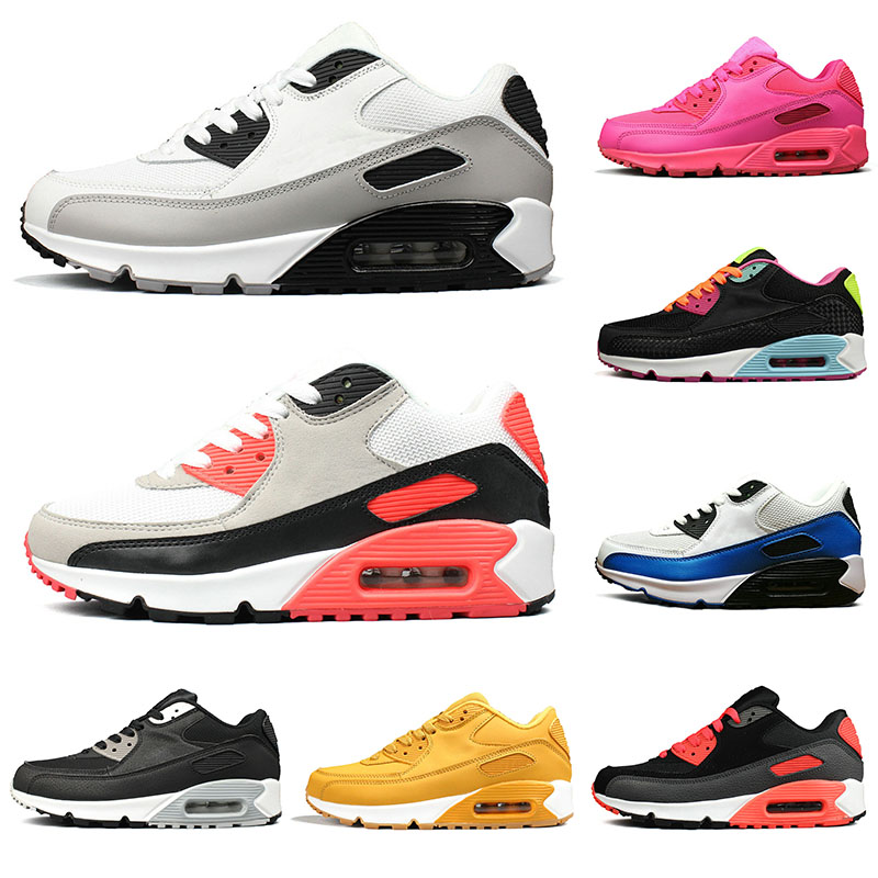 

Cheap Classic 90 90s Mens Womens Outdoor Sports Shoes triple white black leather pink black red for students Gilrs jogging walking shoes, Item 13
