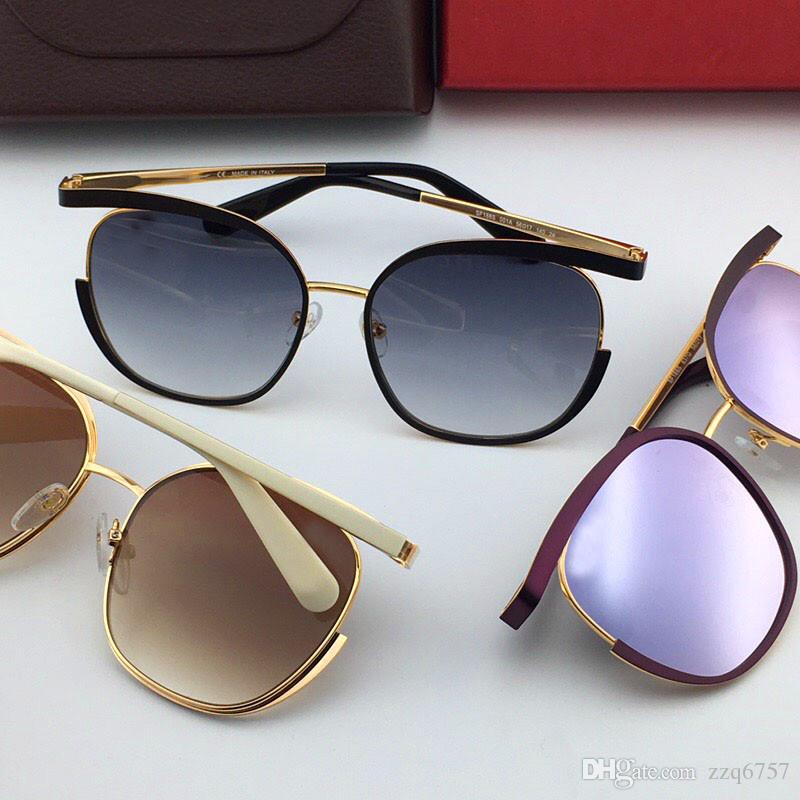 

2018 new fashion designer sunglasses 188 metal square frame simple avant-garde popular style uv 400 protection eyewear