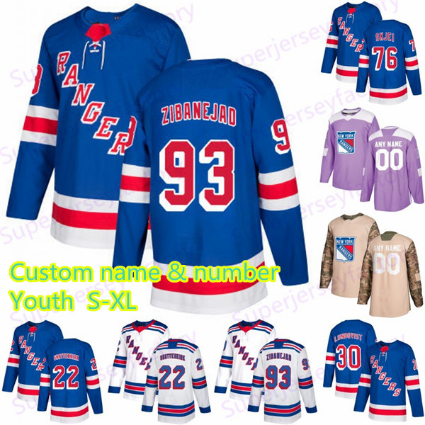 

Youth 93 Mika Ziban Rangers Jersey 24 Kaapo Kakko10 Artemi Panarin 27 Ryan McDonagh 36 Mats Zuccarello 30 Lundqvist Hockey jerseys, Youth purple