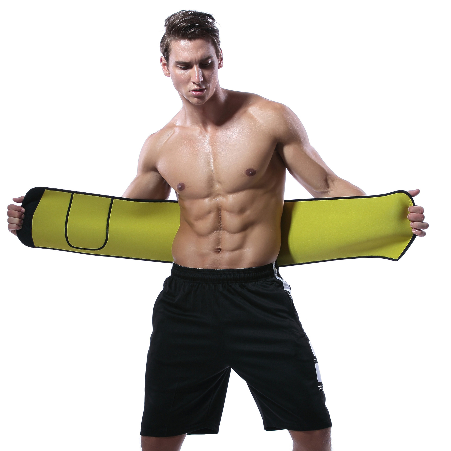 Unisex Waist Trainer Band Slimming Belts 4.0mm Good Fitness Workout Sauna Sweat Bands Body Sculpting for Gym Yoga Running Hiking Shaping Building-image-544818039