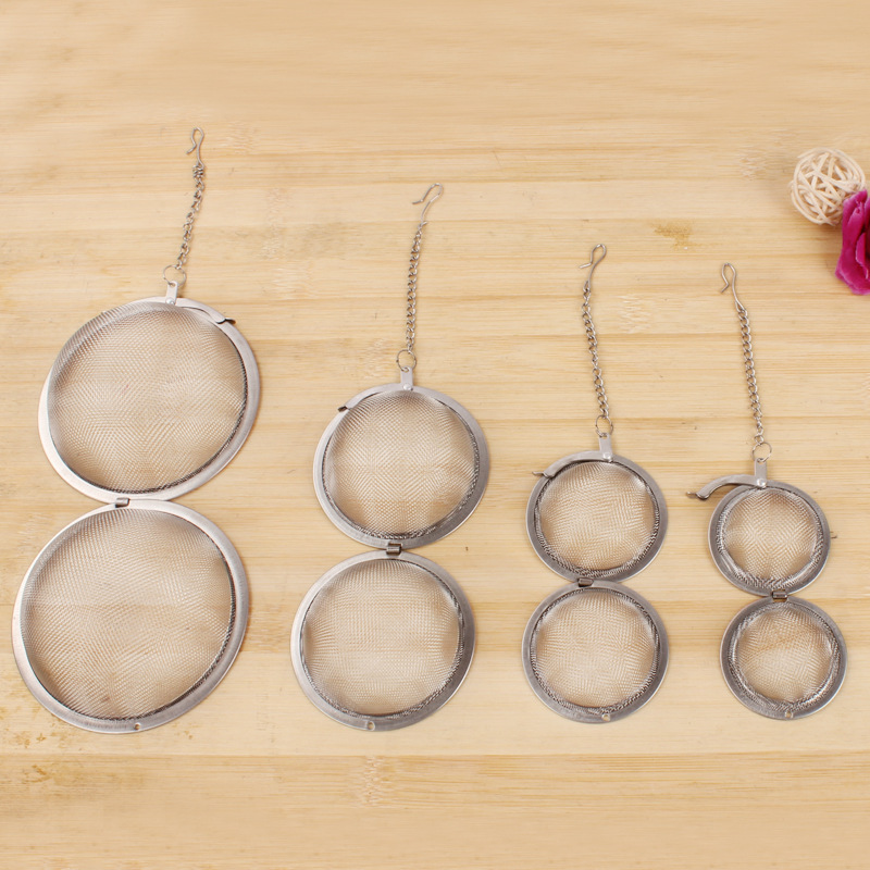 

304 Tea Infuser Filter Stainless Steel Silver Gray Ball Filters Cup-Type Teapot Accessory Tools Circular hot sale 1 8jy B2