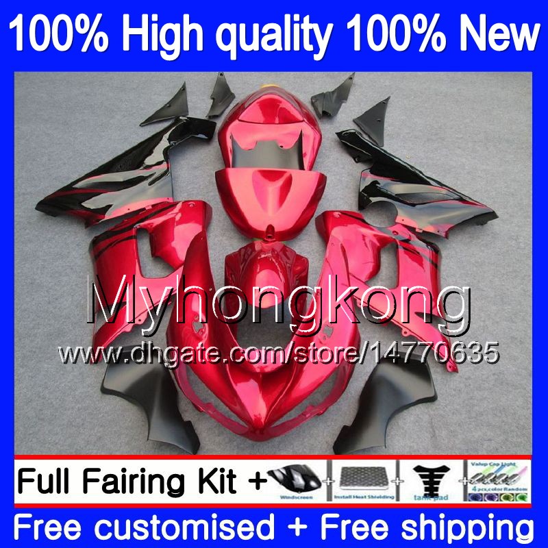 

Body For KAWASAKI ZX-600 ZX 6R 600CC 6 R ZX636 2005 2006 210MY.0 ZX-636 600 CC ZX6R 05 06 ZX600 ZX 636 ZX-6R 05 06 Fairing kit Red flames, No. 1