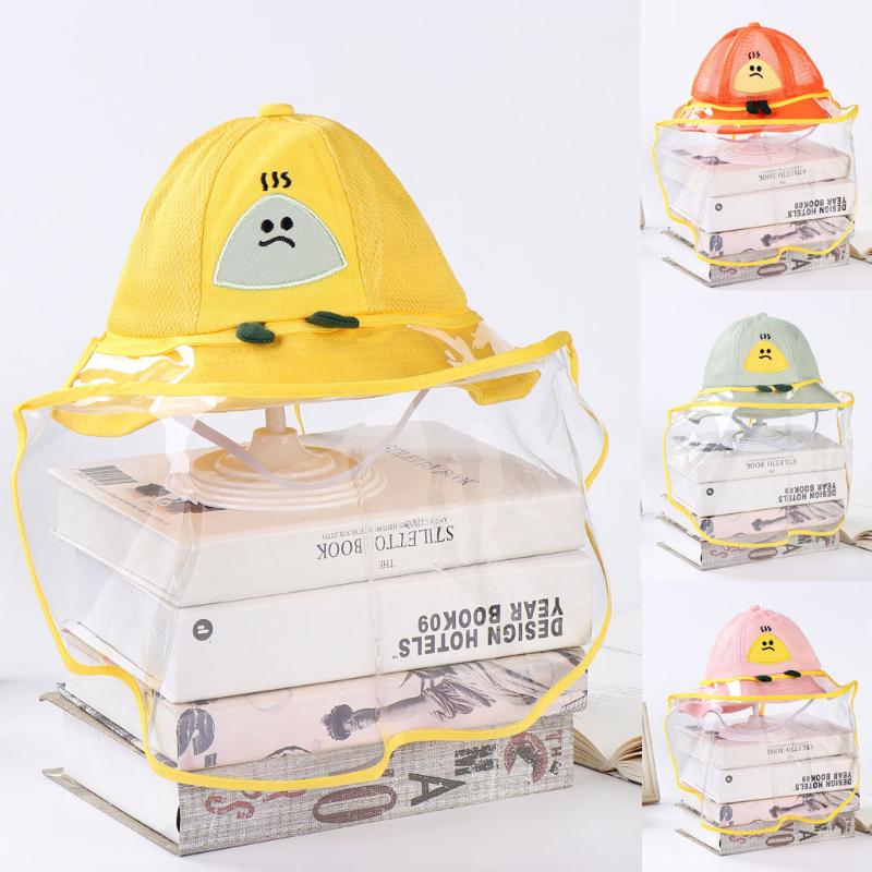 

Child Kids Boys Girls Protective Bucket Hat Anti-spitting Protective Dustproof Cover Cap Hat cut Outdoor Fisherman 2020, Beige