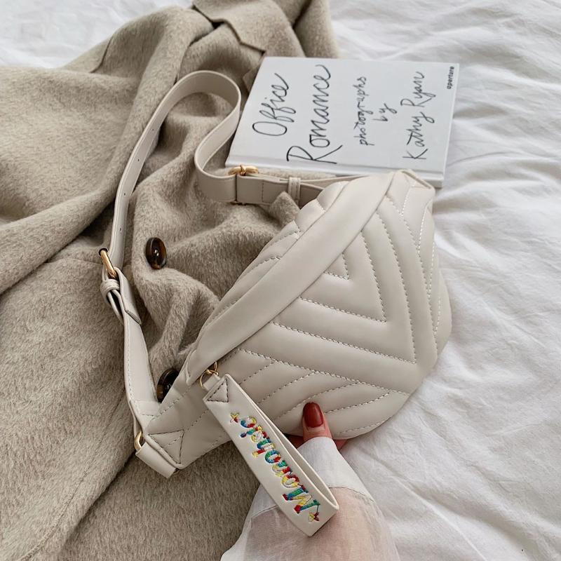 

Plaid Waist Bags Women Fanny Pack Fashion Pockets Casual Waist Pack 2020 New Thread Casual Functional Money Phone Belt Bag p5, Black