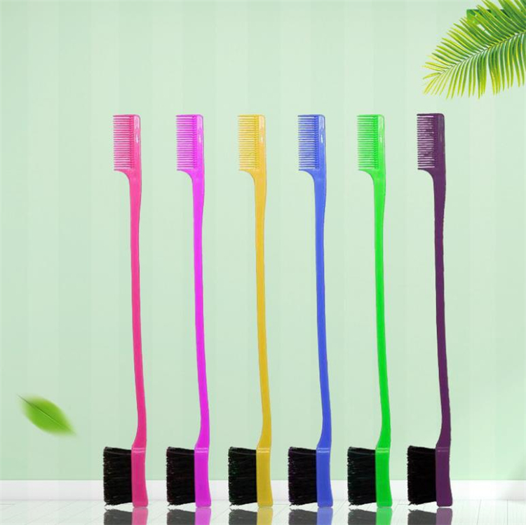 

Beauty Double Sided Edge Control Hair Comb Hair Styling Tool Hair Brush Toothbrush Style Eyebrow Brush F0091