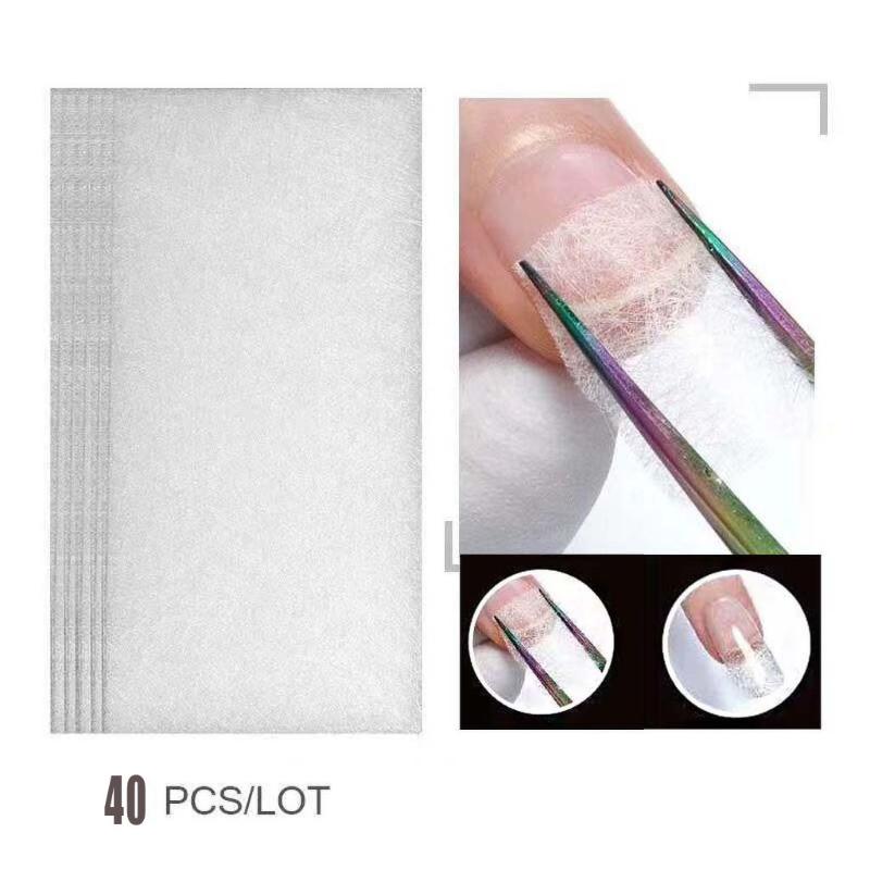 

Best Selling 40PC Fibernails Fiber Glass To Acrylic Nail Salon FIBERGLASS NAIL FOR EXTENSION maquiagem profissional completa