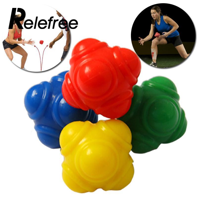 

Middle level Sports Equipment Gym Fitness Hexagonal Reaction Ball Rubber Ball Athlete Training Tennis Baseball Fast Speed Balls