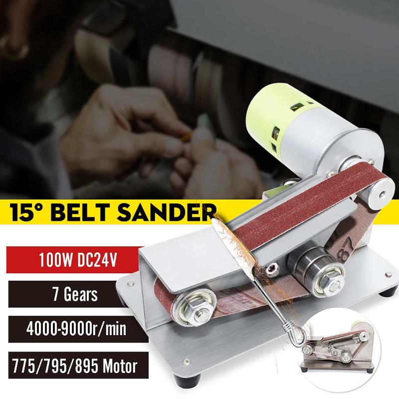 

Mini Electric Belt Sander Multifunctional Grinding Polishing Machine Abrasive Belt Grinder Polisher Cutter Edges Power Tool