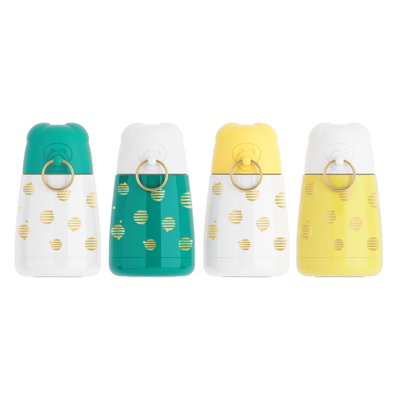 

Cute shape Thermoses cup colorfull High Quality Double Wall Stainless Steel Vacuum Flasks Coffee Mug outdoor Bottle easy carry