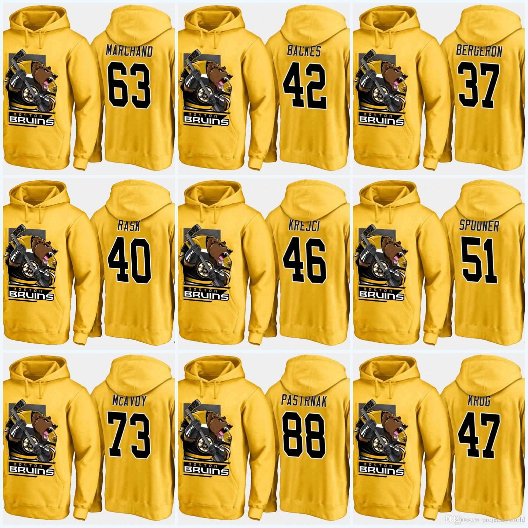 

37 Patrice Boston Bruins Cartoon Hoodies 61 Rick Nash 88 David Pastrnak 63 Brad Marchand 46 David Krejci 40 Tuukka Rask Sweatshirts, Black;red