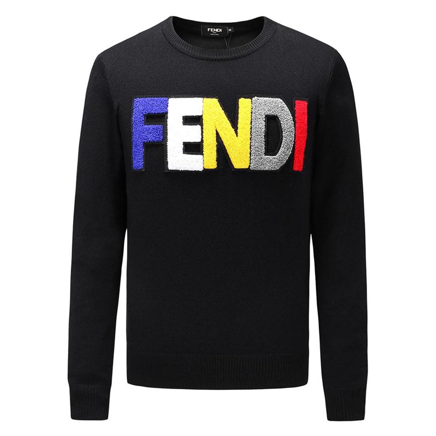 

Wholesale men and women wear long sleeve winter warm summer cool 2019 fashion relaxed DG cardigan D072 men and women sweaters045, Black