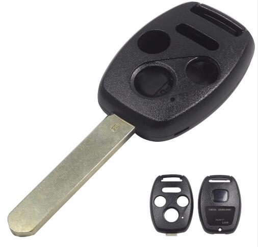 

Car Accessories for honda key shell 3+1buttons with sticker easy to cut copper-nickel, Black