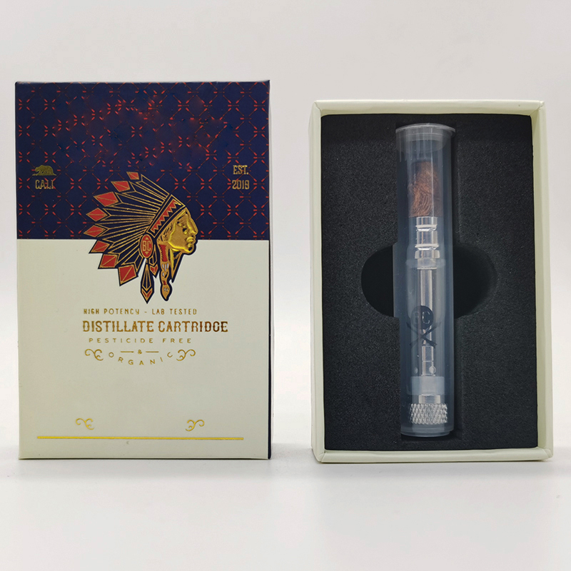 

BC Wood Tip Vape Cartridges 0.8ml ThicK Oil Glass Tanks Ceramic Coil Cart Wooden Mouthpiece Empty Vape Carts 1.6mm Intake Holes 510 Cartridge