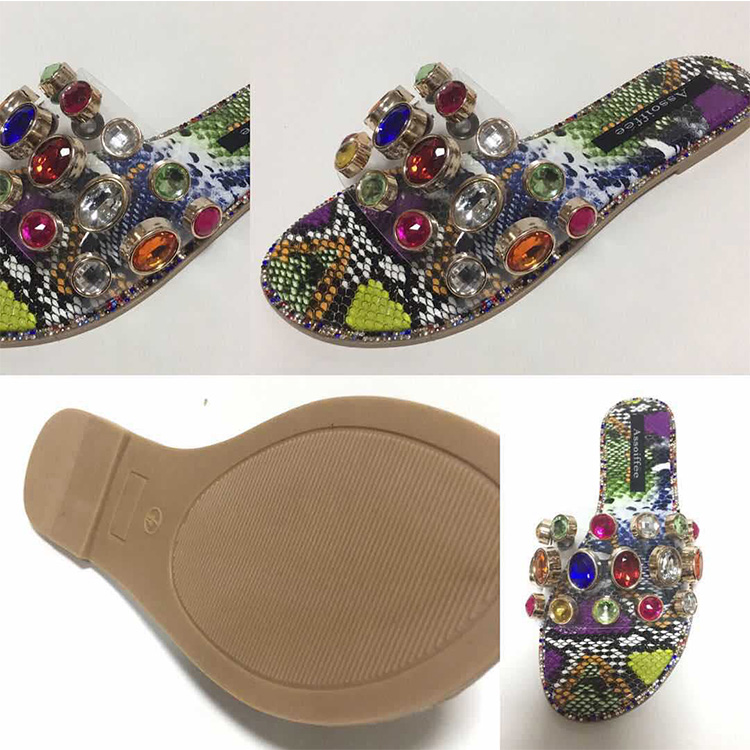 

Slides Women Flip Flops Shoes Slippers Gemstone Rhinestones Shoes Sandals Ladies Slides Wild Diamond Slippers chanclas mujer8588280