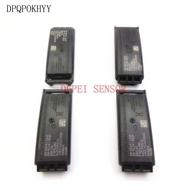 DPQPOKHYY (4) pour les capteurs de pression des pneus de TYPE bande de voiture LINCOLN TOWN TPMS FOMOCO 6F2A1A176AE,6F2T1A150AE,50PSI,315MHZ