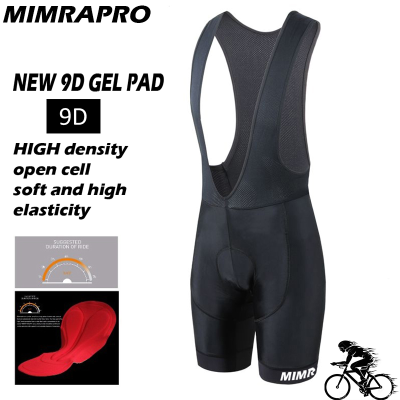 

HOT MIMRAPRO PRO TEAM Cycling Bib Shorts lightweight bib pant Lycra and High-density 9D GEL PAD for profession long time ride