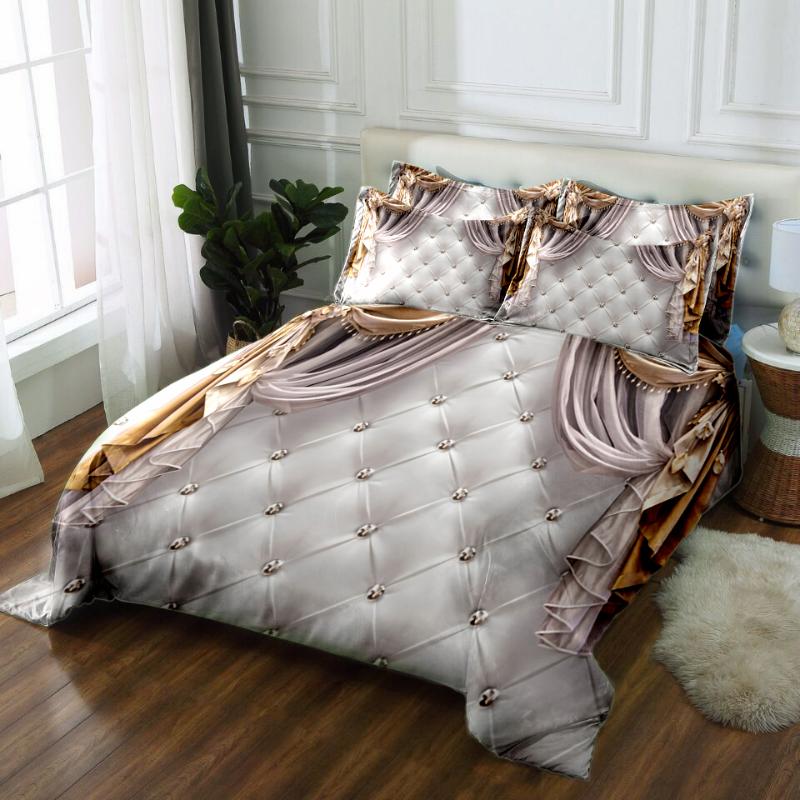 

Bed Cover 3D Bedding Set  Full King Queen Bedsheet Duvet Pillowcase Bed Linen California King European Style Decorate, 3d bedding set1